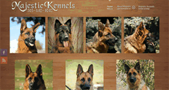 Desktop Screenshot of majestickennels.net